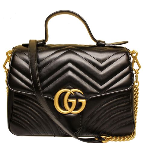 gucci marmont small leather shoulder bag|gucci small shoulder bag black.